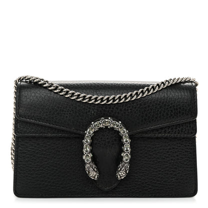 Gucci Calfskin Super Mini Dionysus Shoulder Bag Black 1 of 10