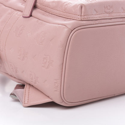 MCM Calfskin Ottomar Monogram Small Backpack Pink 8 of 10