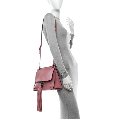 Gucci Cellarius Calfskin Medium Bamboo Daily Flap Shoulder Bag Carmine Rose 2 of 13