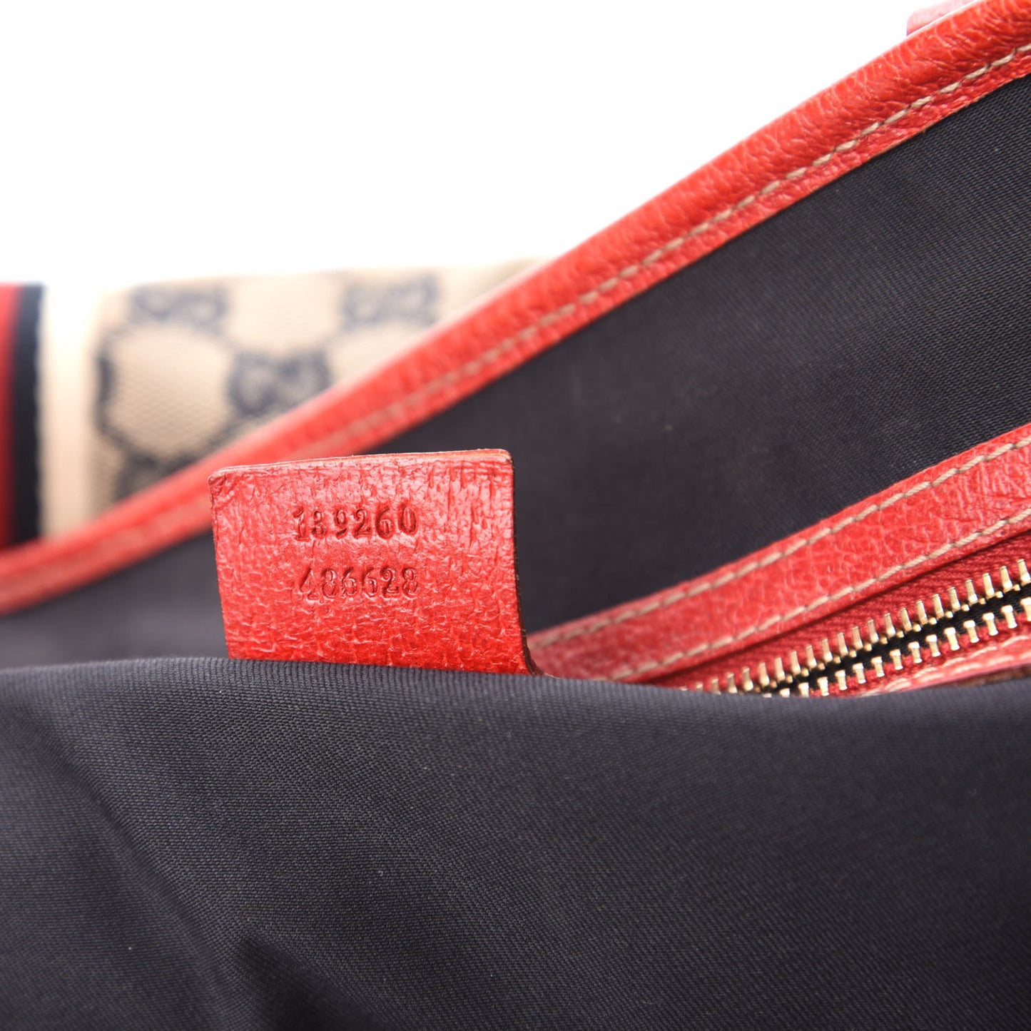 Monogram Large Jolicoeur Tote Navy Red