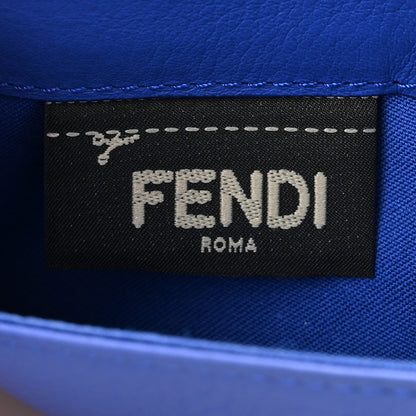 Fendi Vitello Flamingo Tube Wallet on Chain Blue Neon 6 of 11