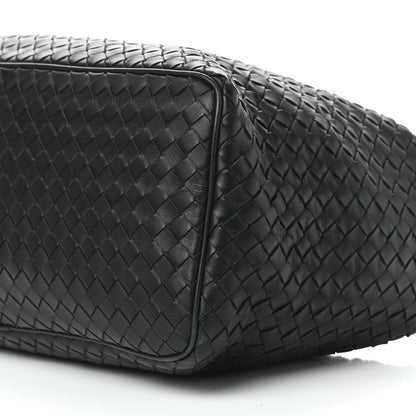 Bottega Veneta Nappa Intrecciato Medium Shoulder Bag Black 9 of 9