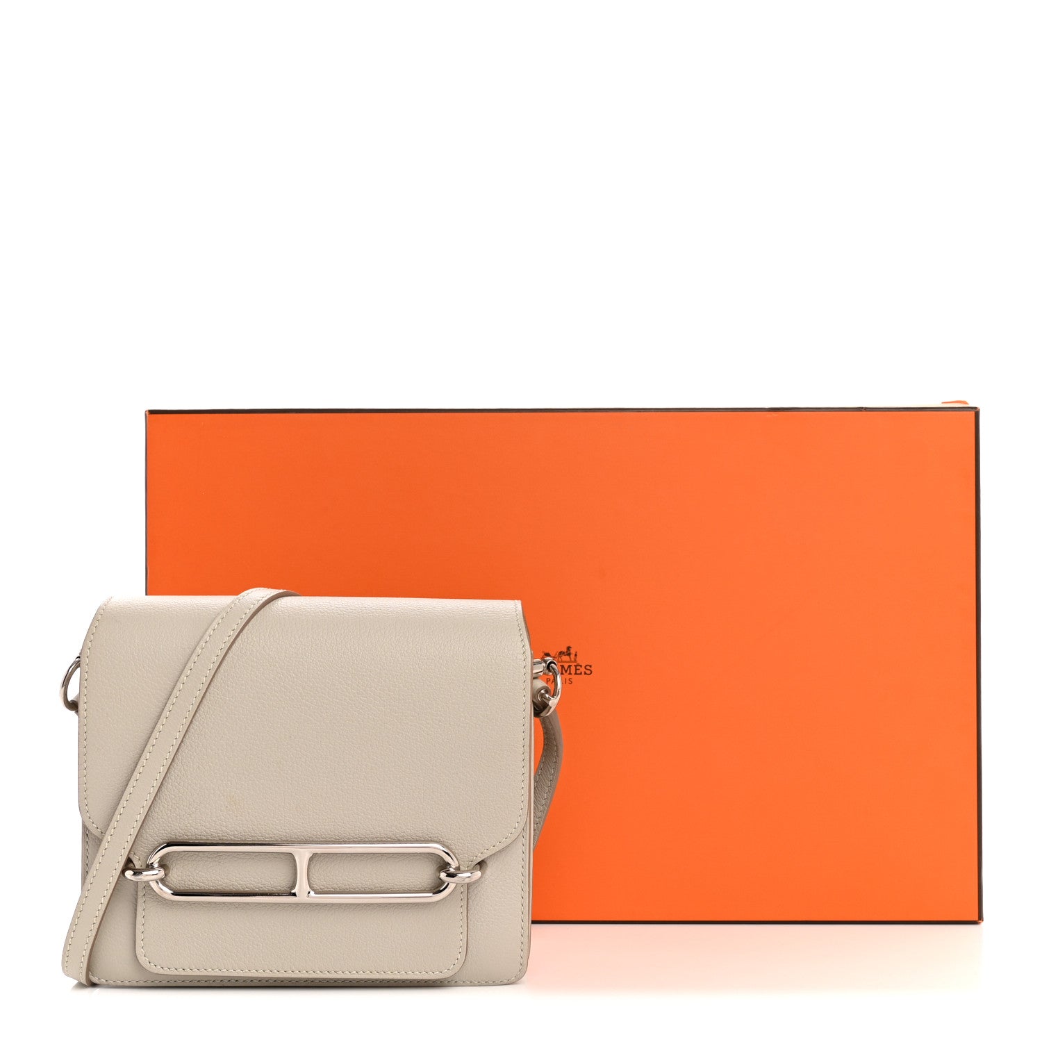 Hermes Evercolor Mini Sac Roulis Gris Perle 16 of 16