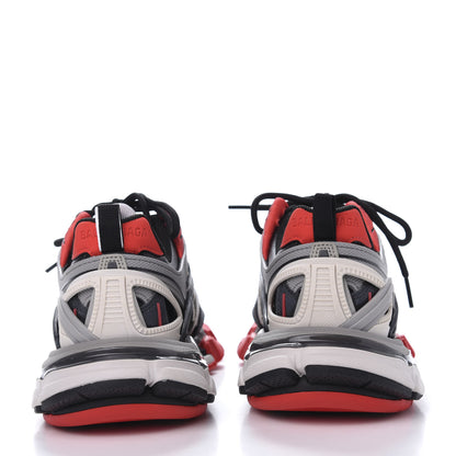 Balenciaga Rubber Mesh Bi-Color Womens Track.2 Open Sneakers 36 Black Grey Red 6 of 9
