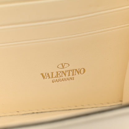 Valentino Garavani Nappa Roman Stud Wallet on Chain Ivory 7 of 9