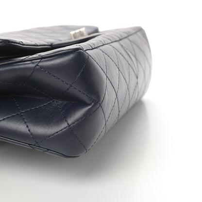 Chanel Aged Calfskin Quilted 2.55 Reissue 227 Flap Navy Blue 12 of 16
