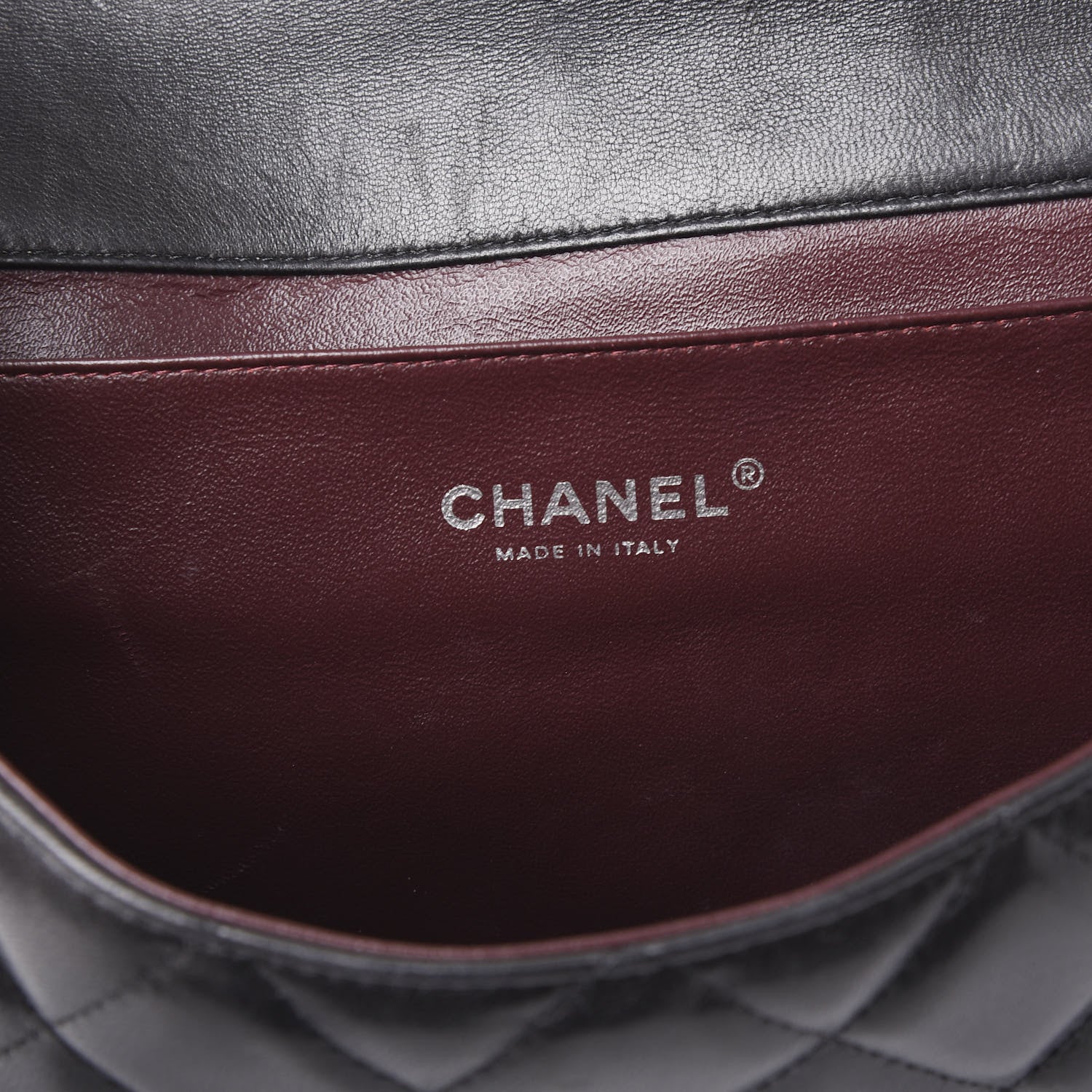 Chanel Lambskin Quilted Clutch With Chain Flap Black 5 of 10