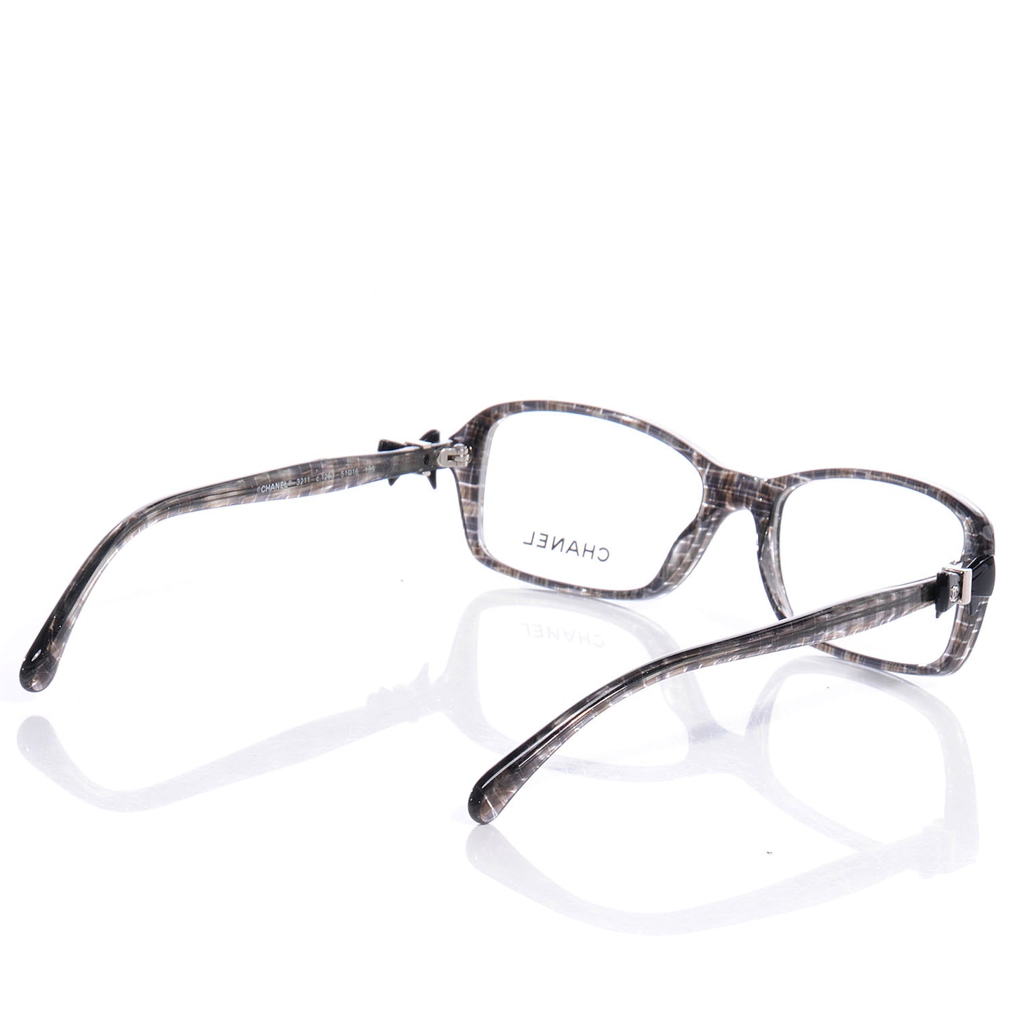 Tweed Bow Glasses 3211 Frames Grey