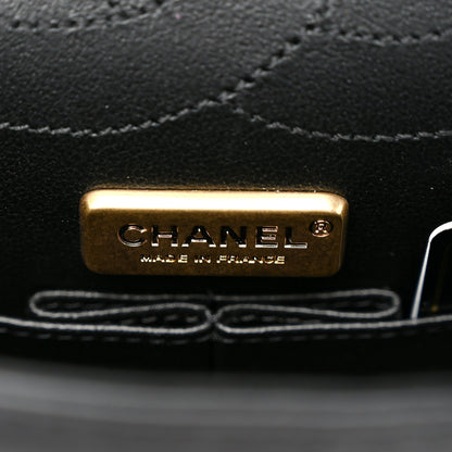 Chanel Aged Calfskin Quilted Casino 2.55 Reissue 225 Flap Black 6 of 11