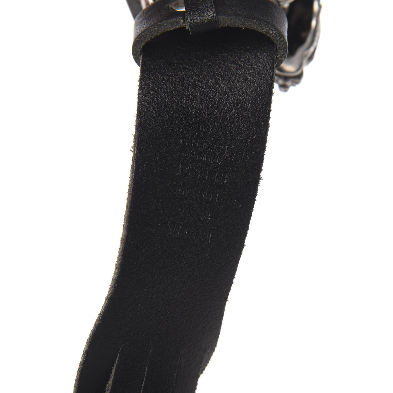 Gucci Calfskin Braided Dionysus Belt 95 38 Black 3 of 5
