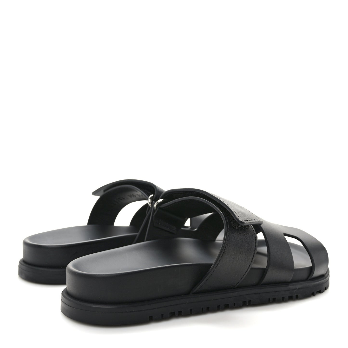 Calfskin Womens Chypre Sandals 35.5 Black