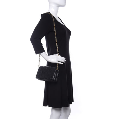 Louis Vuitton Lambskin Embossed Monogram Pochette Coussin Black 2 of 9