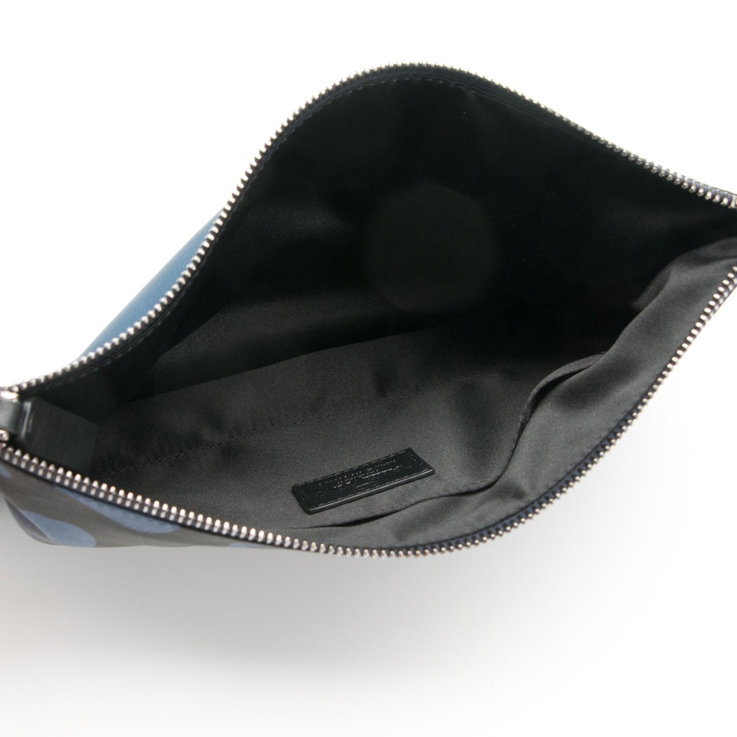 Nylon Camouflage Large Zip Pouch Blue