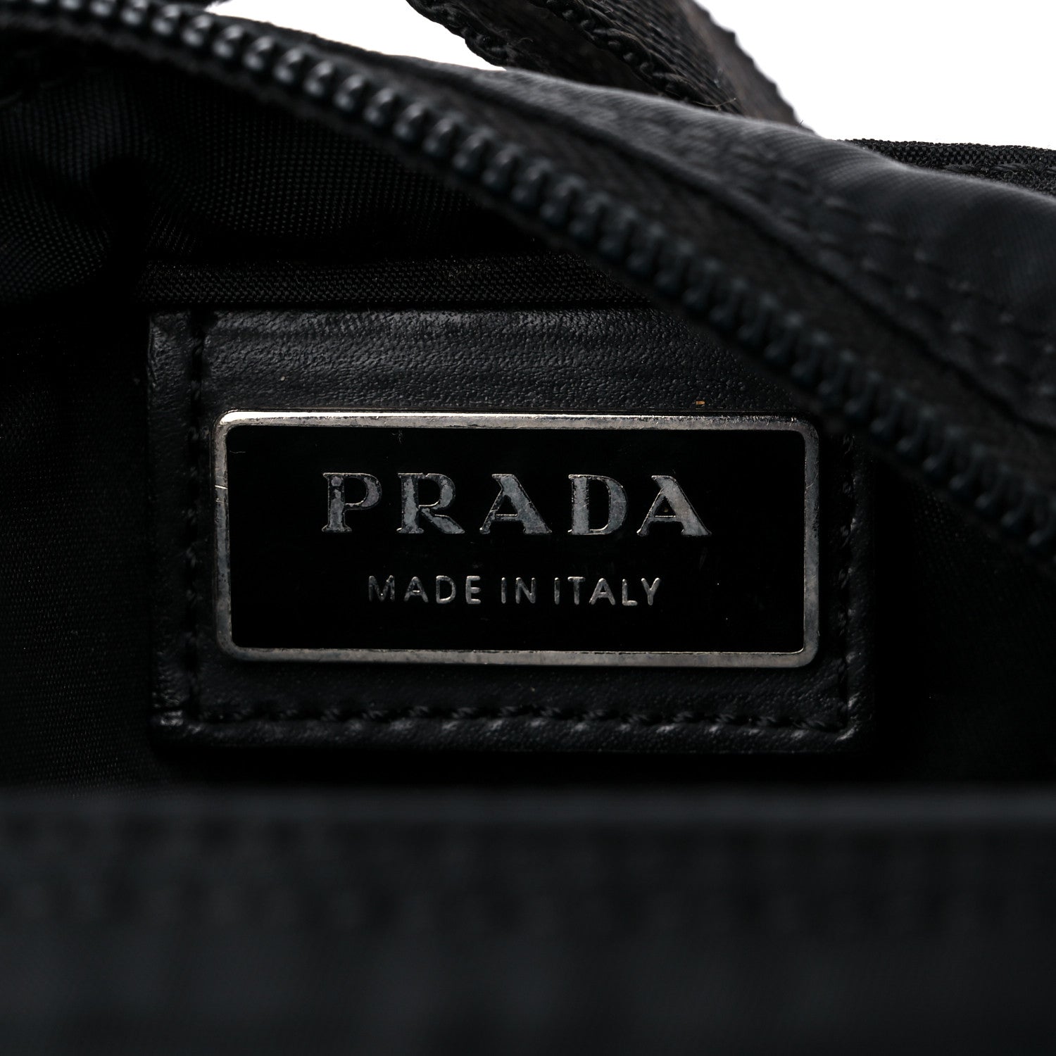 Prada Nylon Flat Messenger Bag Black 6 of 11