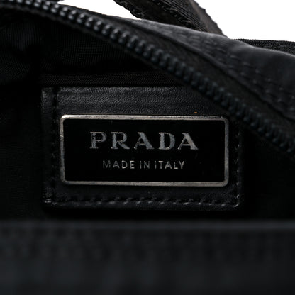 Prada Nylon Flat Messenger Bag Black 6 of 11