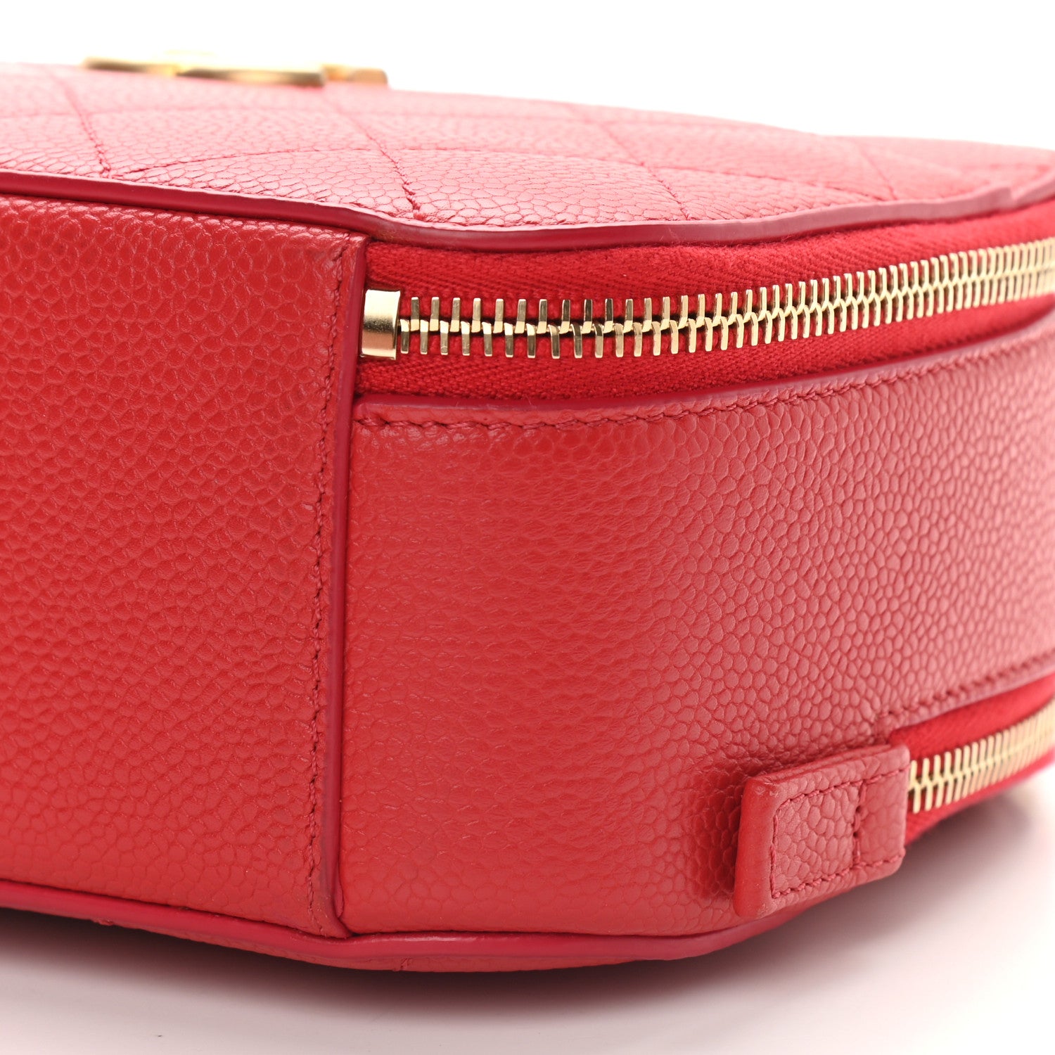 Chanel Caviar Quilted Small Camera Case Red 10 of 10