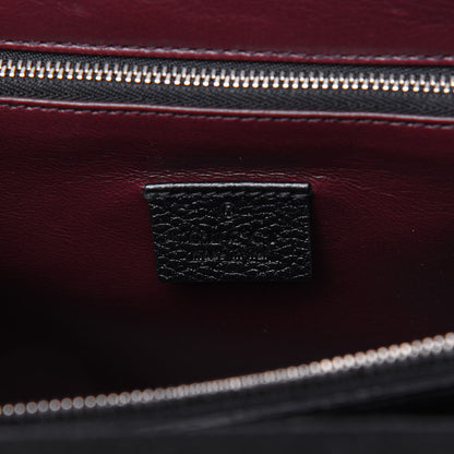 Gucci Grainy Calfskin Small Zumi Top Handle Bag Black 7 of 16