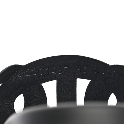 Hermes Nappa Extra Sandals 38 Black 8 of 8
