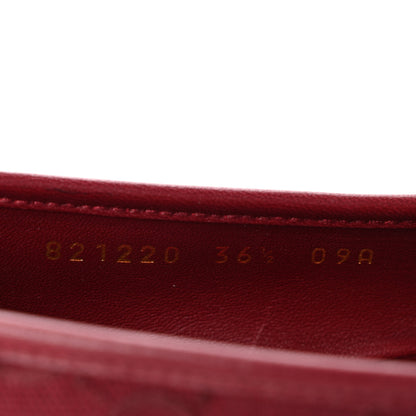 Gucci GG Monogram Horsebit Ballet Flats 36.5 Rosso Ancora 9 of 12