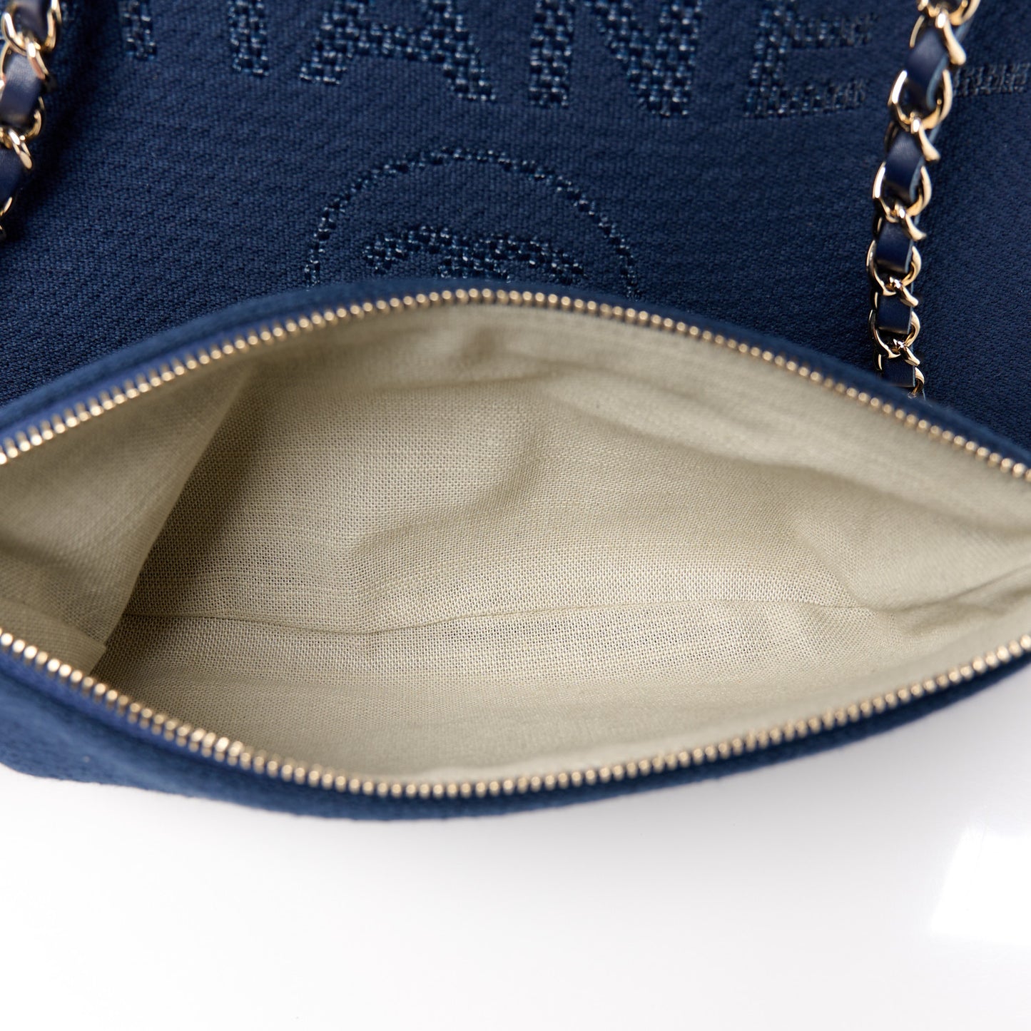Mixed Fibers Small Deauville Tote Navy