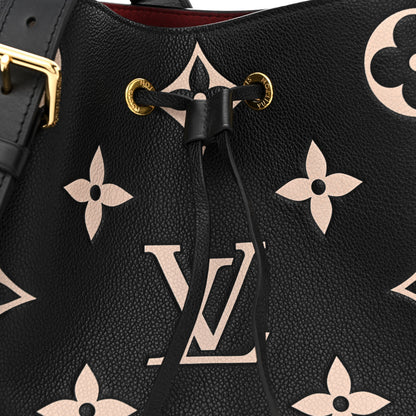 Louis Vuitton Empreinte Monogram Giant Neonoe MM Black Beige 8 of 11