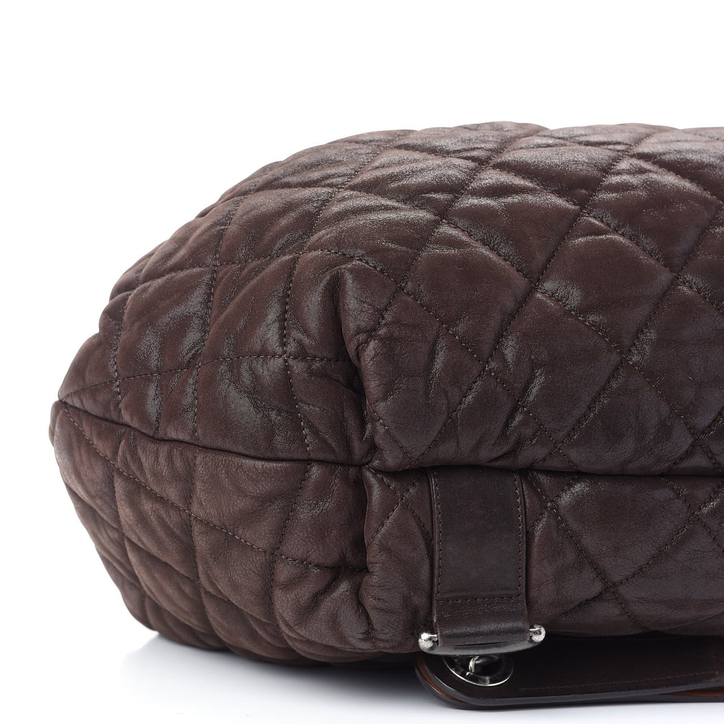 Iridescent Calfskin Quilted In The Mix Backpack Brown