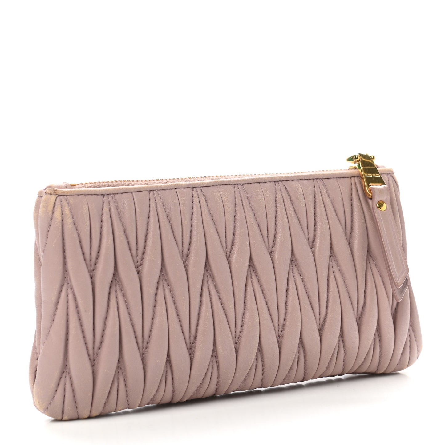 Nappa Matelasse Pouch Mughetto