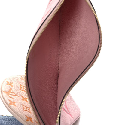 Louis Vuitton Empreinte Monogram Giant By The Pool Trio Pouch Rosebud Summer Blue Cream Saffron 6 of 11