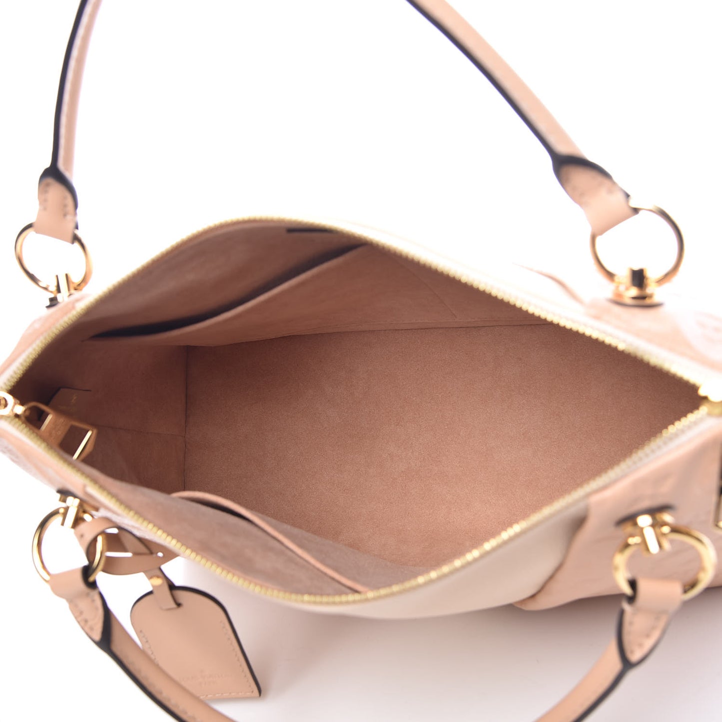 Empreinte V Tote MM Beige Rose Creme