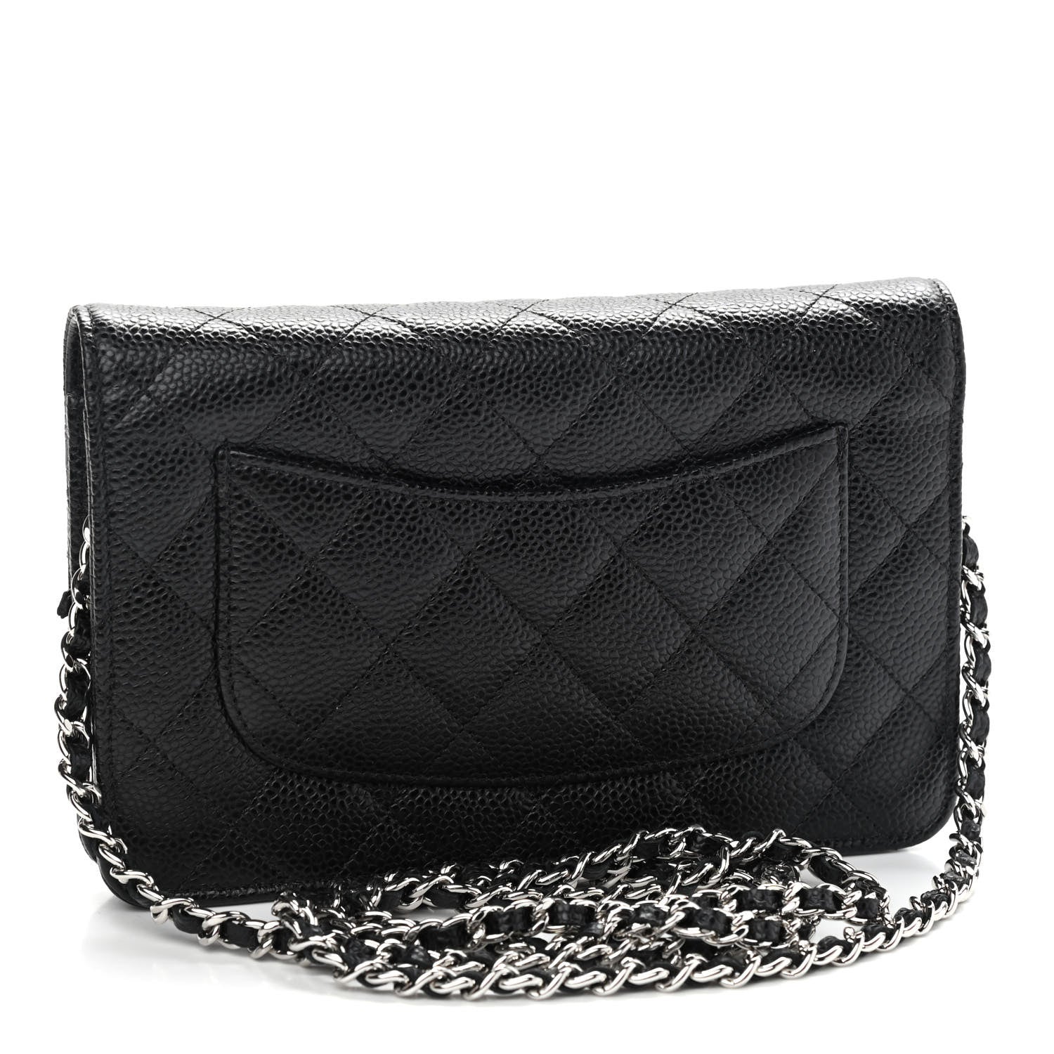 Chanel Caviar Quilted Wallet On Chain WOC Black 3 of 10