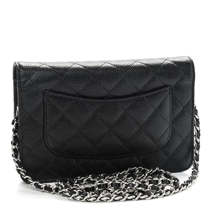 Chanel Caviar Quilted Wallet On Chain WOC Black 3 of 10