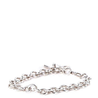 Tiffany Sterling Silver Notes Round Tag Charm Bracelet 3 of 7