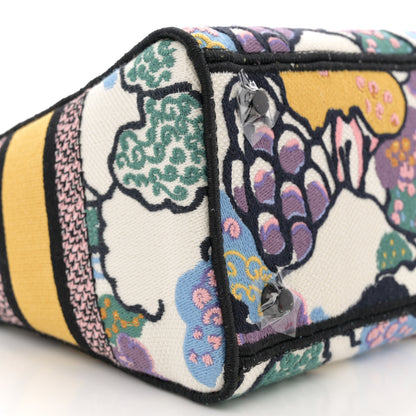 Christian Dior Canvas Embroidered Ciel De Reve Medium Lady D-Lite Latte Multicolor 9 of 11