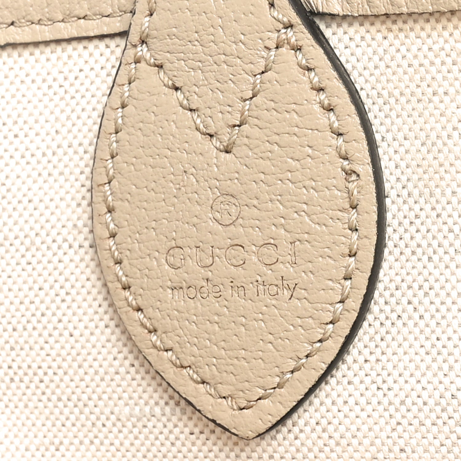 Gucci GG Supreme Monogram Textured Dollar Calfskin Web Large Ophidia Tote Beige  Mystic White Oatmeal 9 of 12