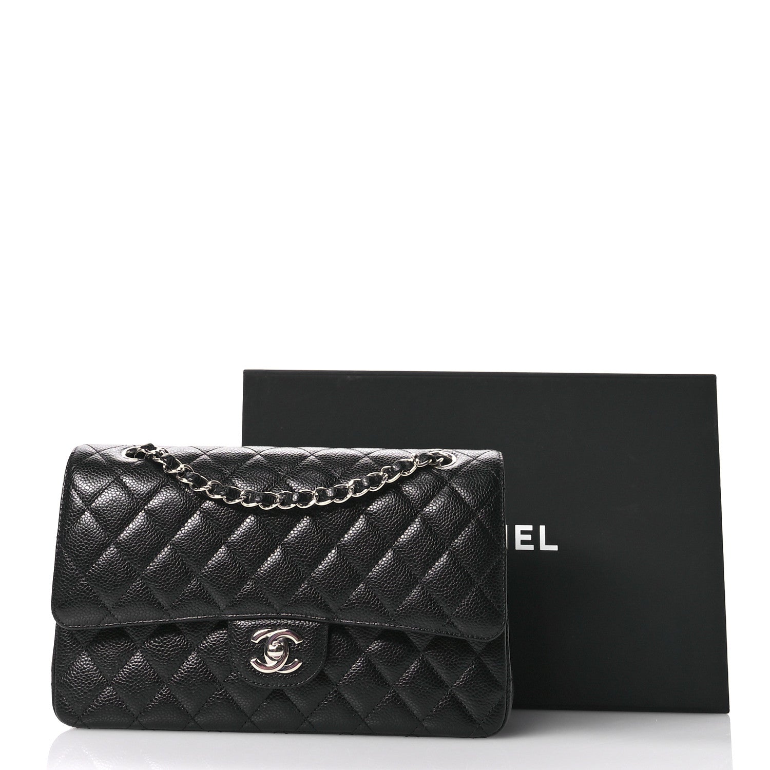 Chanel Caviar Quilted Medium Double Flap Black 11 of 11