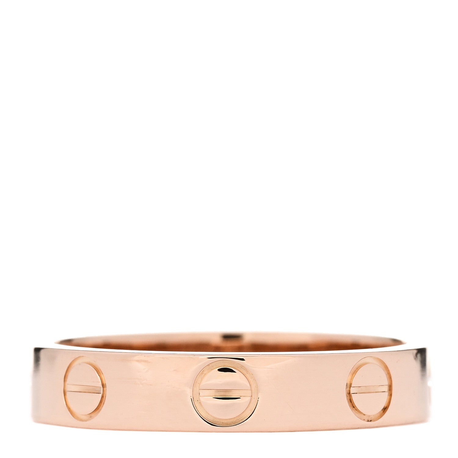 Cartier 18K Pink Gold 3.5mm LOVE Wedding Band Ring 50 5.25 3 of 4