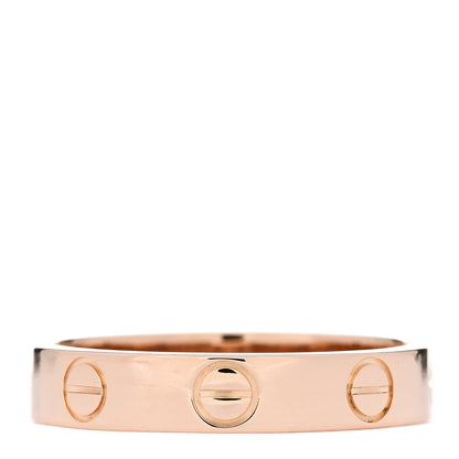 Cartier 18K Pink Gold 3.5mm LOVE Wedding Band Ring 50 5.25 3 of 4