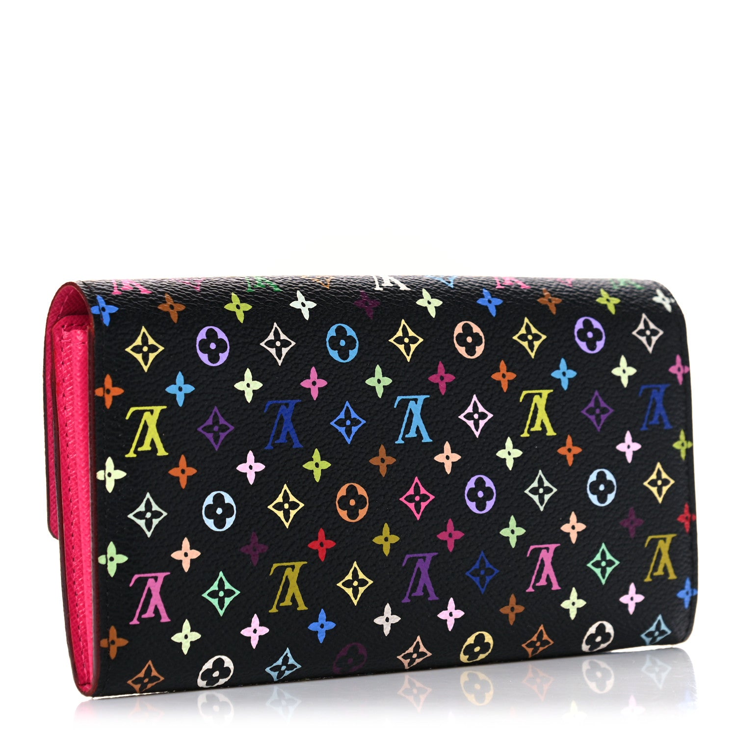 Louis Vuitton Monogram Multicolor Sarah Wallet Black Grenade 3 of 11