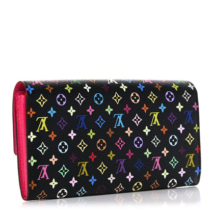 Louis Vuitton Monogram Multicolor Sarah Wallet Black Grenade 3 of 11