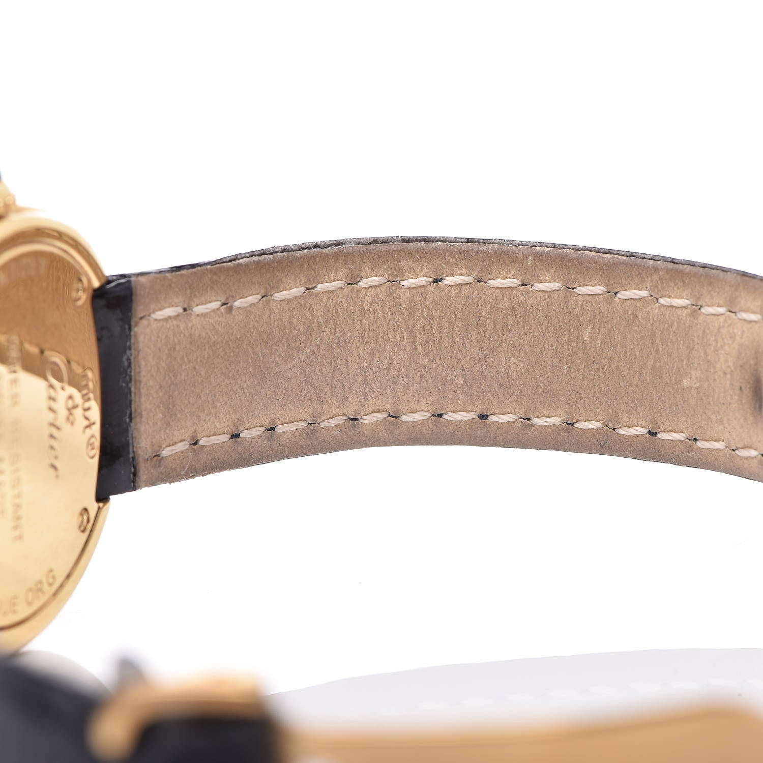 Cartier Sterling Silver Vermeil Calfskin 26mm Must De Cartier Quartz Watch 9 of 10