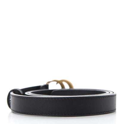 Gucci Calfskin Double G 20mm Belt 85 34 Black 2 of 3