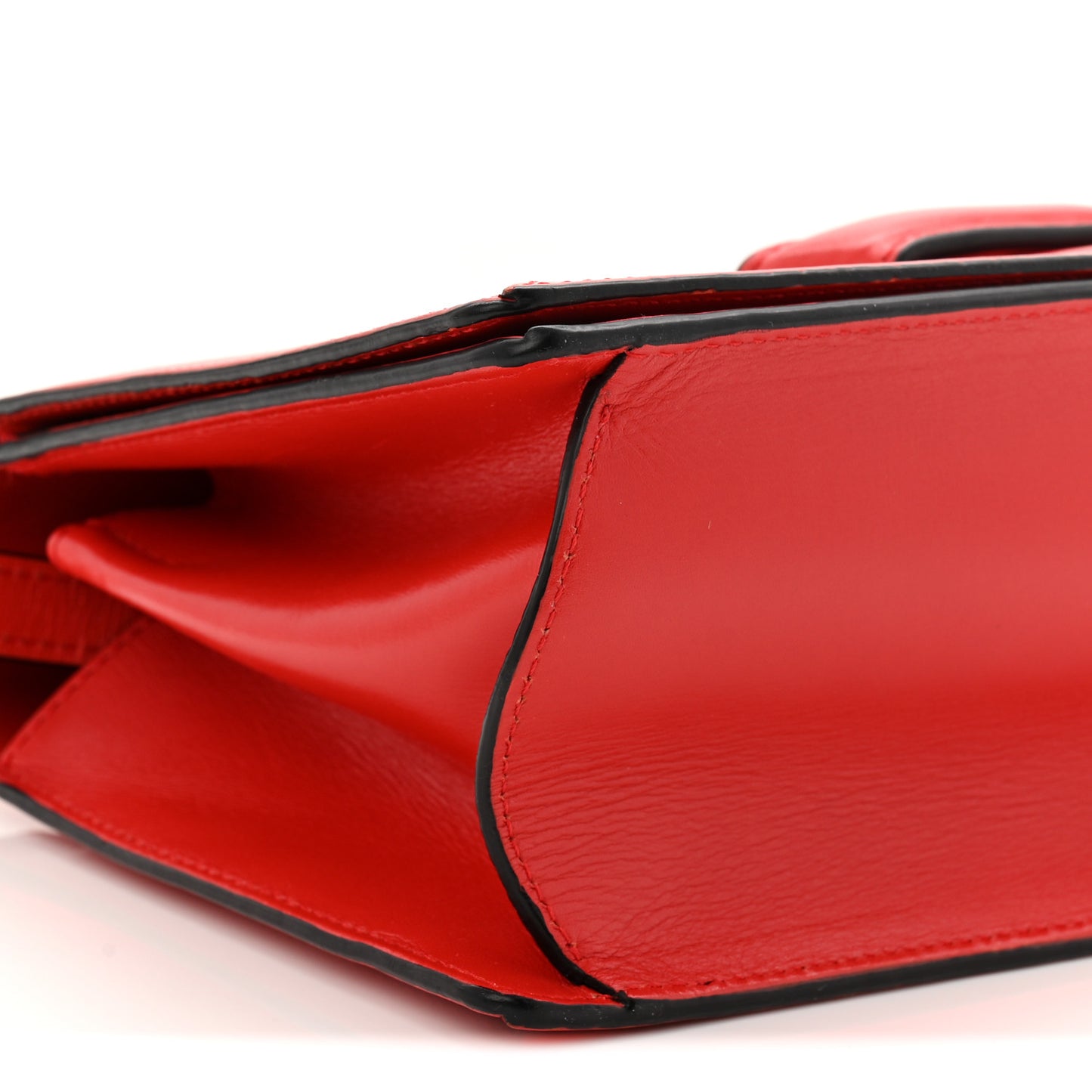 Calfskin Small Barcelona Shoulder Bag Red