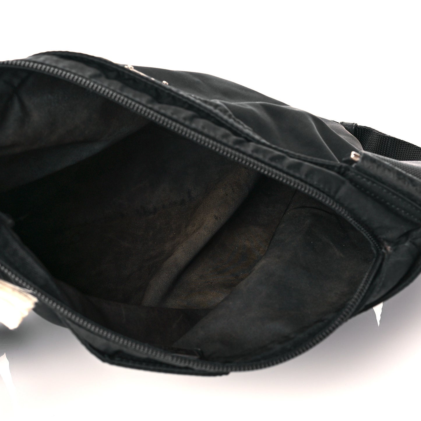 Nylon Vela Flat Messenger Bag Black