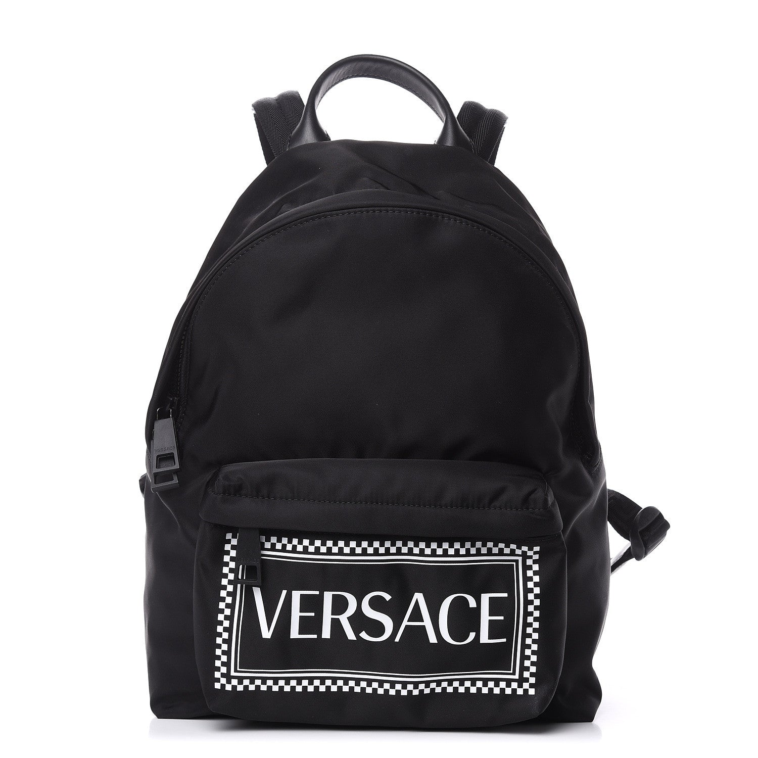 Versace Nylon 90's Vintage Young Logo Backpack Black 1 of 9