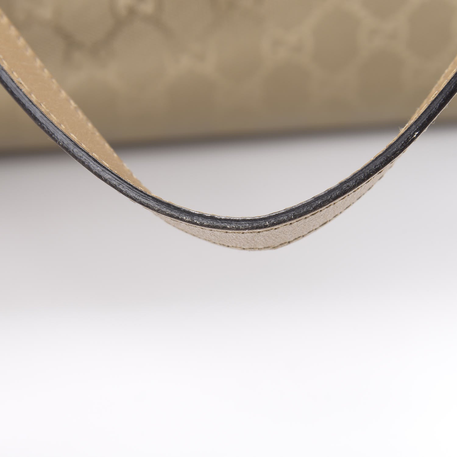 Gucci Imprime Monogram Medium Zippered Shopping Tote Champagne 13 of 14