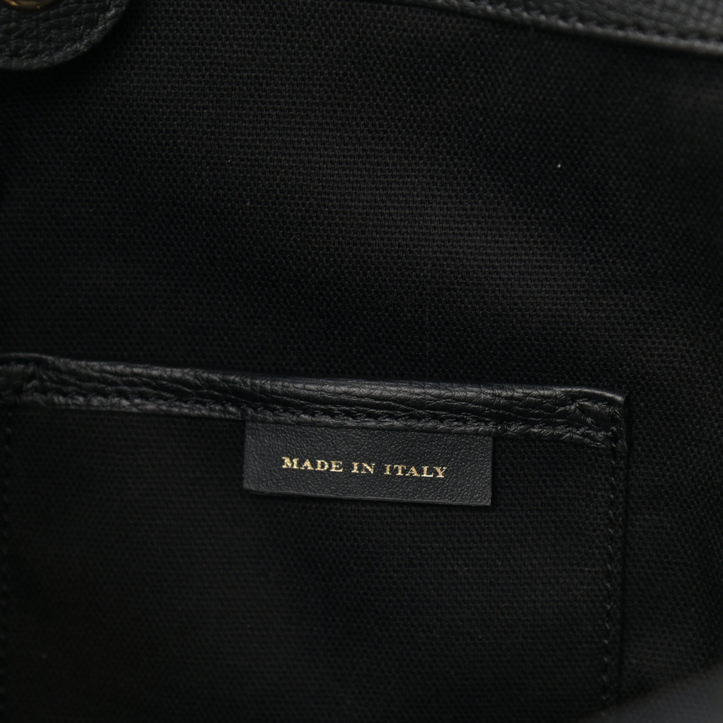 Grainy Calfskin House Check Small Canterbury Tote Black