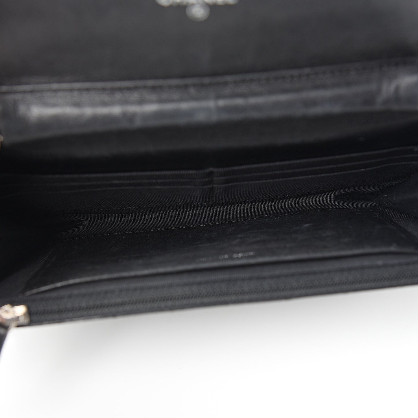 Lambskin Reissue Wallet On Chain WOC Black