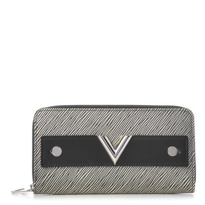 Louis Vuitton Metallic Epi V Zippy Wallet Platine 1 of 8