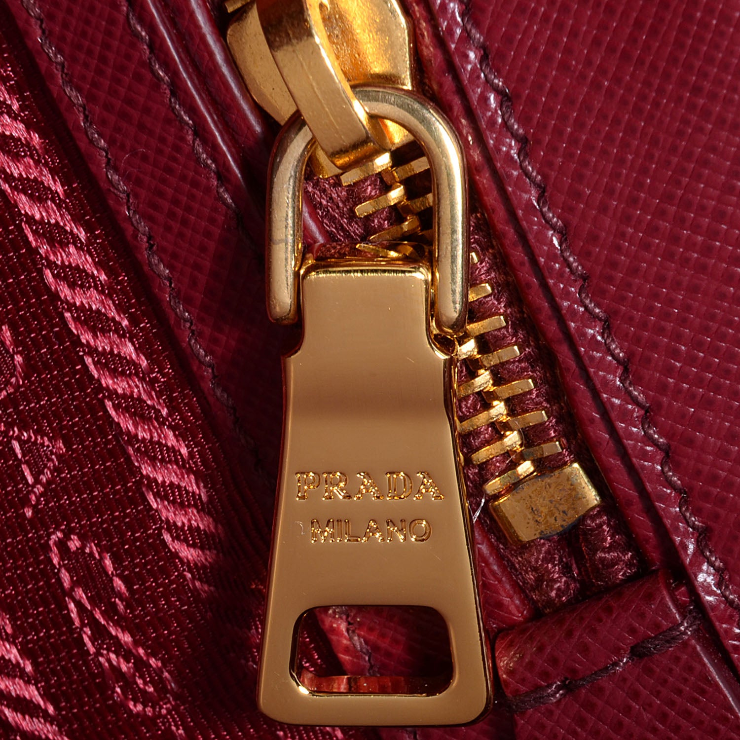 Prada Saffiano Lux Medium Tote Cherry 12 of 14