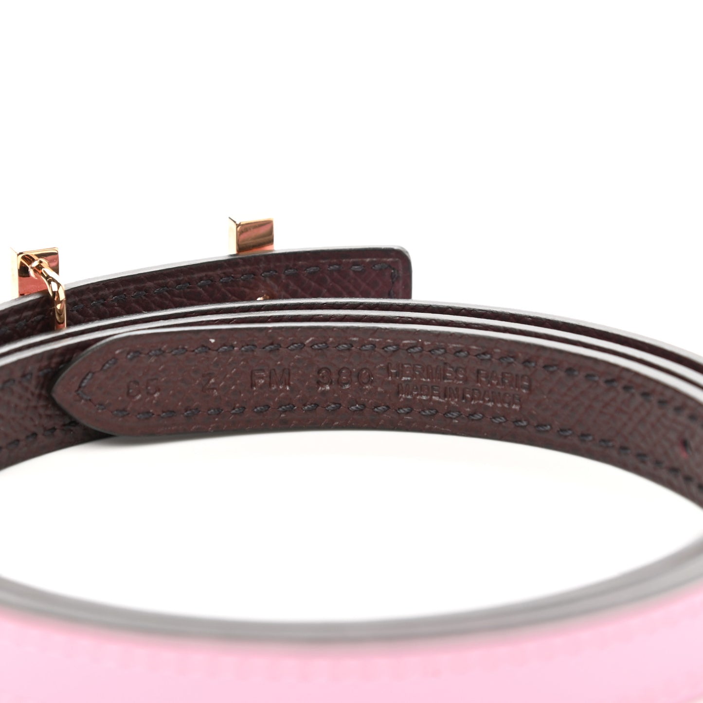 Epsom Swift 13mm Focus Belt 85 34 Mauve Sylvestre Rouge Sellier